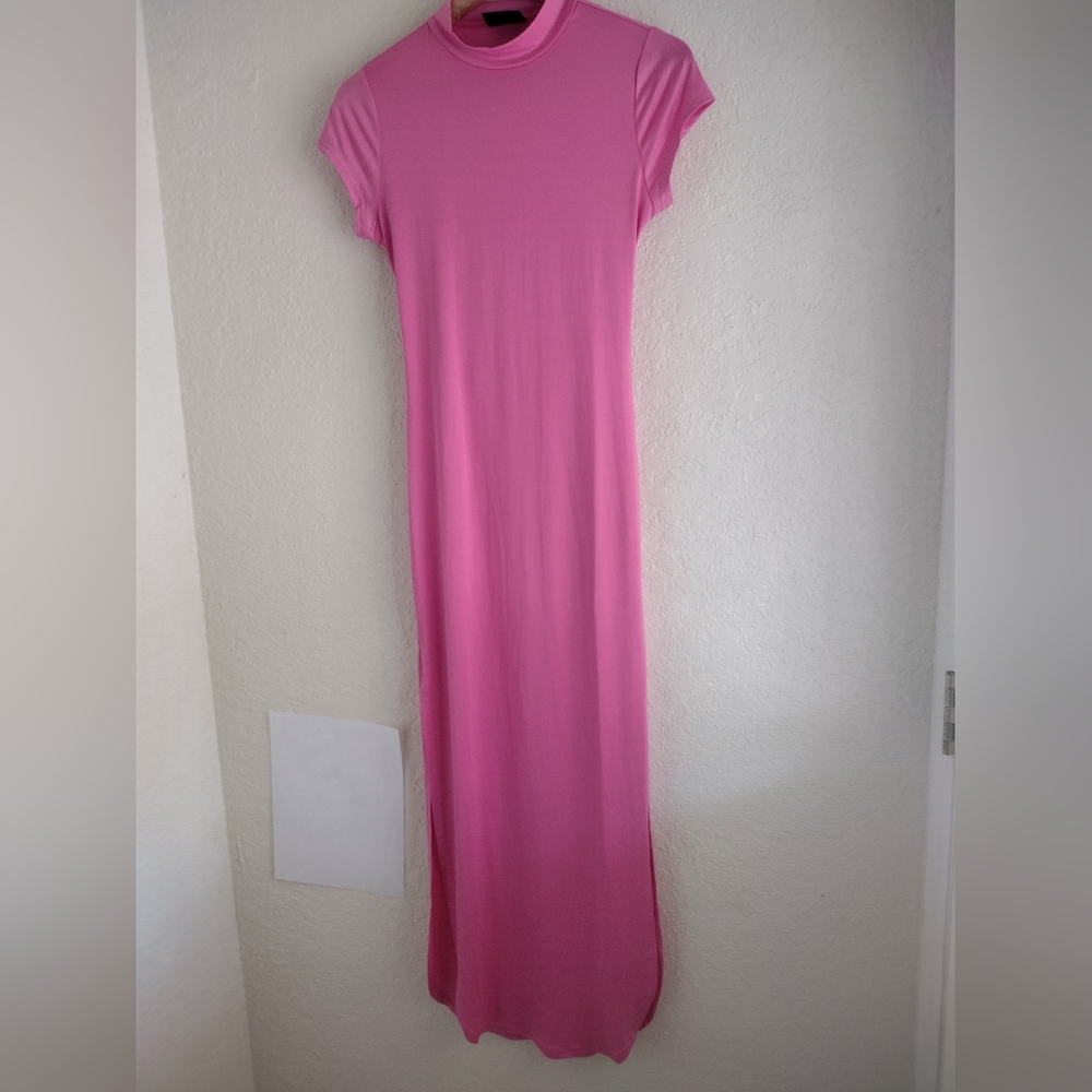 Jolie & Joy Pink Maxi Dress With Open Back - Picture 4 of 7
